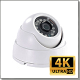 Купольная 4K (8MP) AHD (TVI, CVI) камера наблюдения KDM 116-V8